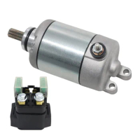 Electrical Engine Set Starter Motor And Relay For YAMAHA Motorcycle R6 YFZ-R6 YZFR6 2006-2016 OEM Part:2C0-81890-00 2C0-81940-00