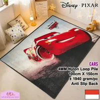 Disney Pixar Cars Official Merchandise karpet 100 cm x 150 cm playmat anak motif kartun karakter bul
