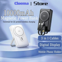 Cloema 10000mAh Wireless Power Bank ORIGINAL Magnetic Powerbank Fast Charging With Cable USB / Type-