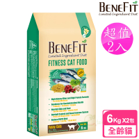 【BENEFIT 斑尼菲】2包超值組 活力貓糧 6kg 海鮮配方(全齡貓 貓飼料 寵物飼料)