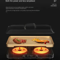Changhipan IH double stove household multi-functional cooking pot barbecue barbecue hot pot electric grill pan