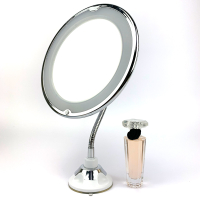 +、=-‘；’ Baru LED Dengan Lampu 10 Cermin Solek Membesarkan Berganda   Cermin Bilik Mandi LED Cermin Cermin Solek Cahaya Pengisian dengan Cawan Sedutan