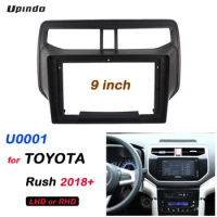 2 Din 9 Inch Car Radio Fascias for Toyota Rush 2018 Dashboard Frame Installation Dvd Gps Mp5 Android Multimedia Player