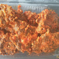 Vegetarian Daging Steak Pedas food Masakan