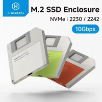 Hagibis 2230 M.2 NVMe SSD Enclosure USB 3.2 Gen 2 to PCI-E M.2 SSD Case 2242 External SSD Floppy Dis