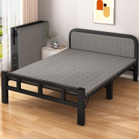 Foldable Bed Single Metal Bed Frame Single Folding Singl Delivery To SG e Household Simple Office Camp Bed Iron Bed 单人床