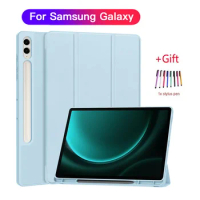 Funda For Samsung Galaxy S9 FE Plus Case 12.4 2023 Magnetic Smart Book Cover For Galaxy Tab Tab S9 FE Plus SM-X616 X610 Case