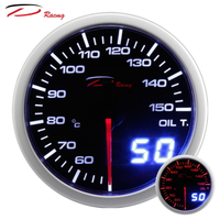 【D Racing三環錶/改裝錶】60mm油溫錶 OIL TEMP。Dual View 指針+數字雙顯示系列。錶頭無設定功能。