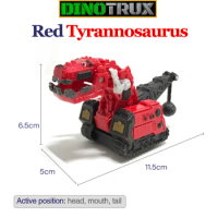 RUX RED Dinosaur Truck Removable Dinosaur Toy Children's Gifts Toy Dinosaur Models Car For Dinotrux Mini Models New 1:64 Plastic