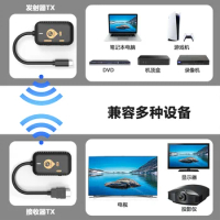 HDMI Wireless Transmitter Receiver Extender Kit 1080P@60HZ 30M Wireless Display Dongle for TV Camera Streaming Projecto