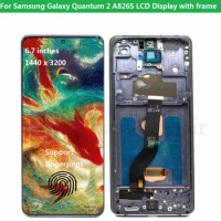 6.7''inch for Samsung Galaxy Quantum 2 display with frame Assembly for Samsung Galaxy Quantum 2 A826S lcd