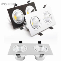 Dimmable Led downlight light COB Ceiling Spot Light 7W 9W 2*7W 2*9W 85-265V ceiling recessed Lights Indoor Lighting