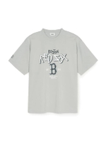 เสื้อยืด ยูนิเซ็กส์ Basic Street Big Logo Mega Oversized-Fit T-Shirt  รุ่น  3ATSB0553  43GRL  สีเทาอ