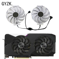 New For ASUS GeForce RTX3060 3060ti 3070 DUAL OC V2 White Graphics Card Replacement Fan Double bearing ball