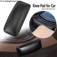 Auto Leather Knee Pad Car Interior Pillow Comfortable Elastic Cushion Memory Foam Universal Thigh Support Accessories