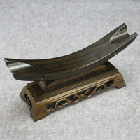 中式象牙架件底座木工品底座黑梓木如意架刀架支架
