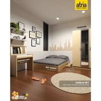 Atria Set Tempat Tidur Shinju Queen + Stein Divan Dan Lemari