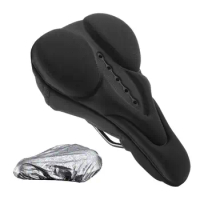 Bike Cushion Padded Saddle Replacement Bicycle Seat Stable Comfortable Bike Seat Cushion Cover Ergonomic For Exercise Bike