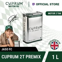Oli Motor 2T Premium Synthetic CUPRUM | Oli Samping 2 Tak | Oli Mesin 2 Tak | Oli Vespa Classic, Oli