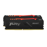 【Kingston 金士頓】FURY Beast RGB DDR4 3600 16GB (8GB x2) PC 記憶體 黑 (KF436C17BB2AK2/16) *超頻