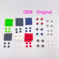 60sets OEM For Nintendo New 3DS XL Part Red Rubber Nubs Screw Covers For Front Back Side