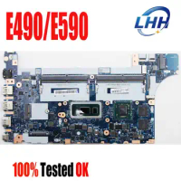 NEW For Lenovo Thinkpad E490 E590 RX550X 2G Laptop Motherboard NM-B911 Full Tested