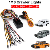 High Quality RC Car RC lights 12 LED Flash Lights Kit for 1/10 RC Crawler Accessories D90 D110 D130 RC Car Parts RC Car lights