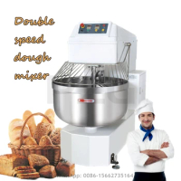 Commercial 130L Flour Knead Spiral Machine 50KG Industry Italian Bread Dough Mixer Bakery Equipment