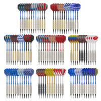 12pcs Darts Set weiche Spitze Darts with Extra Tips Shafts S
