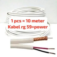 Kabel coaxial RG59 / Kabel cctv+power per meter