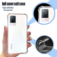 Clear Phone Soft Case for Vivo V21 5G TPU Transparent for Vivo V 21 5g 6.44" V2050 Shockproof Anti-scratch Cover Shell Protector