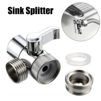 Zinc Alloy Kitchen Faucet Switch Adapter Sink Splitter Diverter Valve Water Tap Extender Bathroom Shower Nozzle Accessories