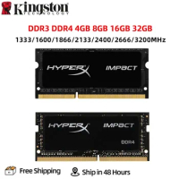 Kingston Memoria Ram DDR3 8GB 4GB 1333MHz 1600MHz 1866MHz DDR4 4GB 8GB 16GB 2133 2400 2666 3200MHz PC3-12800 PC4-25600 DIMM Ram