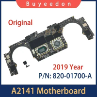 Tested A2141 Motherboard i7 i9 With Touch ID For MacBook Pro Retina 16" A2141 Logic Board 512GB 1TB 820-01700-A 2019 Year