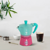 【Bialetti 比亞樂堤】魷魚遊戲聯名限量款-經典摩卡壺MOKA-3杯份(全球首賣/義式濃縮/百年咖啡壺)