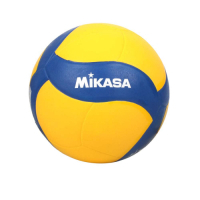 MIKASA 螺旋形軟橡膠排球 #5-5號球 練習 FIVB指定球 MKV020WS 黃藍