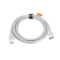 Compatible Comen ibp cable 12 pin to Argon BD Edward Medex Abbott Smith PVB Utah Ibp Transducer IBP adapter cable