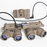 FMA New Tactical GPNVG18 BNVS Version Night Vision Goggles NVG DUMMY Model With Functional Version Battery BoxTAN