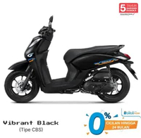 Honda GENIO CBS Sepeda Motor Radiant Black Samarinda