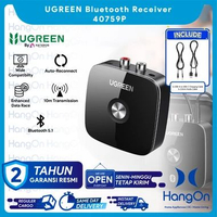 UGREEN 40759P Bluetooth Receiver Aux Adapter Wireless Audio Bluetooth 5.1 APTX 2RCA 3.5mm RCA Stable