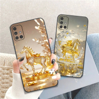 Ốp lưng dành cho Samsung A31 / A51 / A71 in hình ngựa vàng Clover case