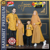 Baju Couple Keluarga 2023 Premium Original Arra Gamis Couple Sarimbit Ayah Ibu dan Anak Ayman Series