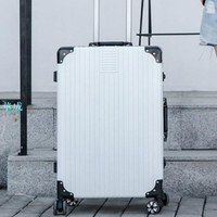 箱旅世界 行李箱女男生拉桿旅行密碼皮箱子20寸小型結實耐用加厚24拉鍊款行李箱