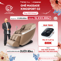 [LIVE]  Ghế massage KINGSPORT Standard G2 con lăn di chuyển cổ vai, thiết kế hiện đại 2024, khung gh