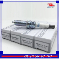 MAZDA หัวเทียน IRIDIUM ILKAR7L11(1 ชุด 4 ชิ้น) PART NO.PE5R-18-110 สําหรับ Mazda 2,3, CX3,CX5 Skyact