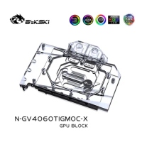 Bykski GPU Block for GIGABYTE RTX 4060TI GAMING OC 16G / 8G Video Card Water Cooling / Full Cover / ARGB Light N-GV4060TIGMOC-X