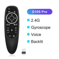 G10S Pro Voice Remote Control 2.4G Wireless Air Mouse Gyroscope Mini Gyro Remote Control IR Learning for Android tv box H96 Max