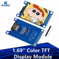1.69 Inch 1.69" Color TFT Display Module HD IPS LCD LED Screen 240X280 SPI Interface ST7789 Controller For Arduino