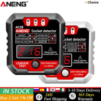 ANENG Outlet Tester Receptacle Detector Voltage LCD 250V Power Socket Checker Automatic Circuit Tester Polarity Voltage Test
