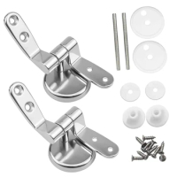 Zinc Alloy Seat Hinge Flush Toilet Cover Mounting Connector Toilet Lid Hinge Mounting Fittings Replacement Toilet Screw Parts